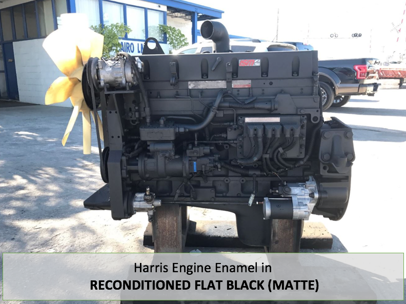 Matte Black Harris Heat Resistant Engine Enamel Motor Engine Spray Paint