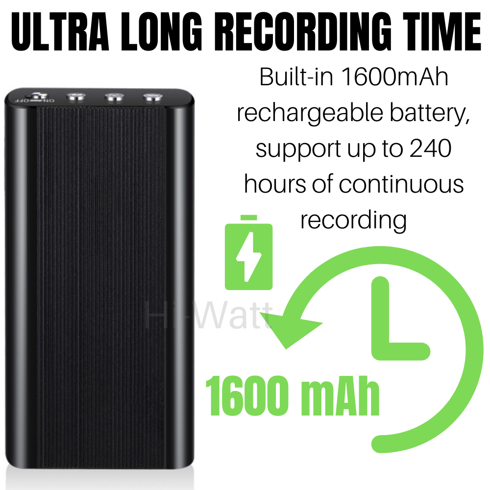 240 Hr Spy Mini MP3 Digital Voice Activated Recorder 16GB Audio Recording Device