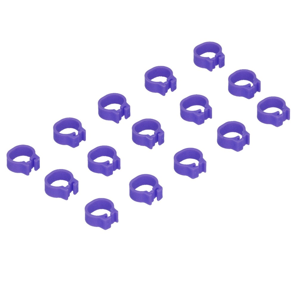100-Pack 8mm Leg Bands - Identification Purple