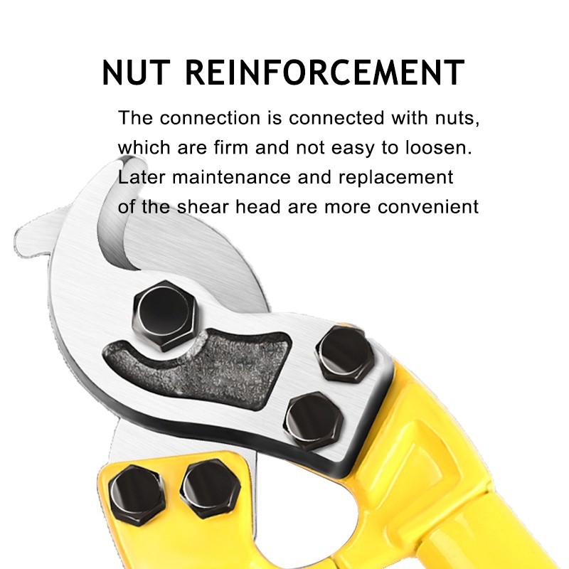 Yellow Heavy Duty Cable Cutter (18") | Wire and Cable Cutting Tool (1 pcs)