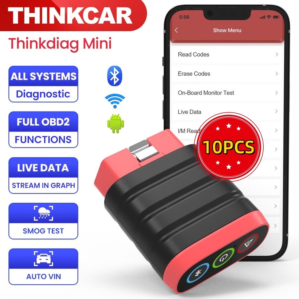 10PCS Thinkdiag Mini Car OBD2 Scanner Auto Diagnostic Tool Fault Code Reader
