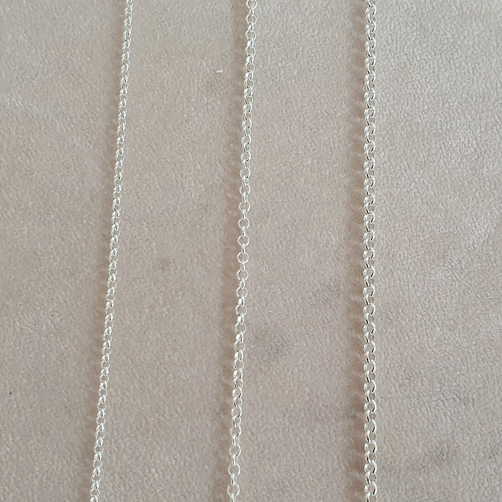 3.3ft,925 Sterling Silver ROLO Cable Unfinished Chain
