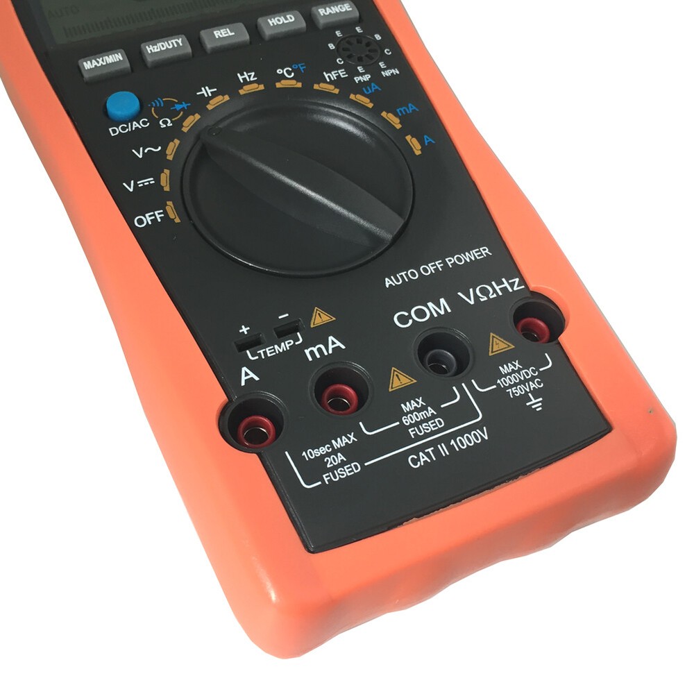 VC99+ auto range digital multometer analog bar diode buzz RC r