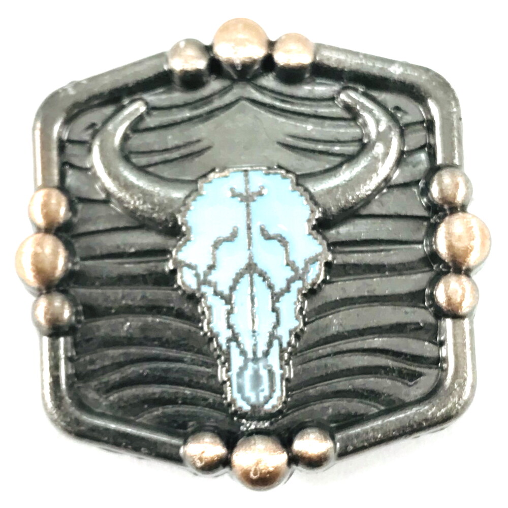 American Turquoise Buffalo Concho Saddle Set CON233-C-SD-SET-2-LBTQ