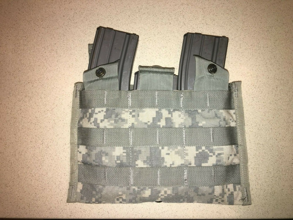 MOLLE ACU PATTERN TRIPLE (3) Magazine Pouch, quantity- 2