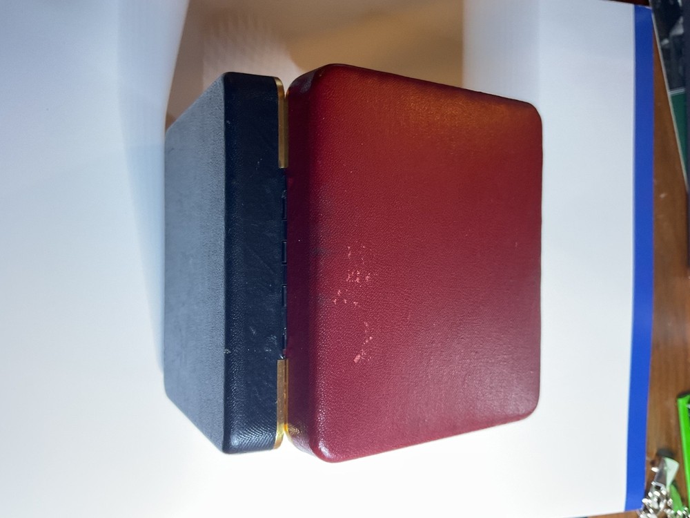 Vintage Belding Corticelli Red/Black Small Box Container Thread Holder