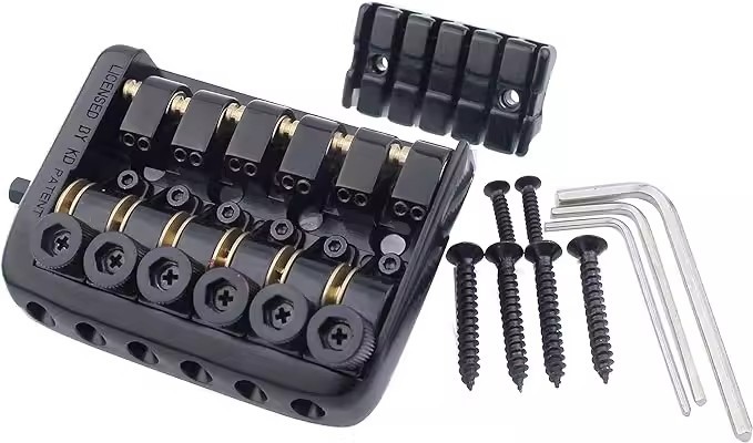 Fixed headless 6 bridge string saddle electric guitar Headless tuning peg