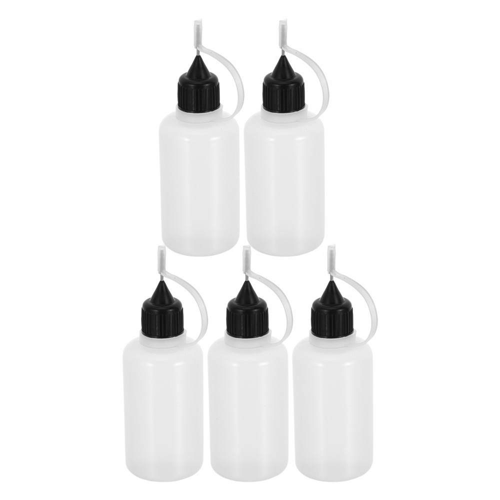 5 Pcs Dispensing and Bottling Glue Applicator Bottles Needle Tip Squeeze