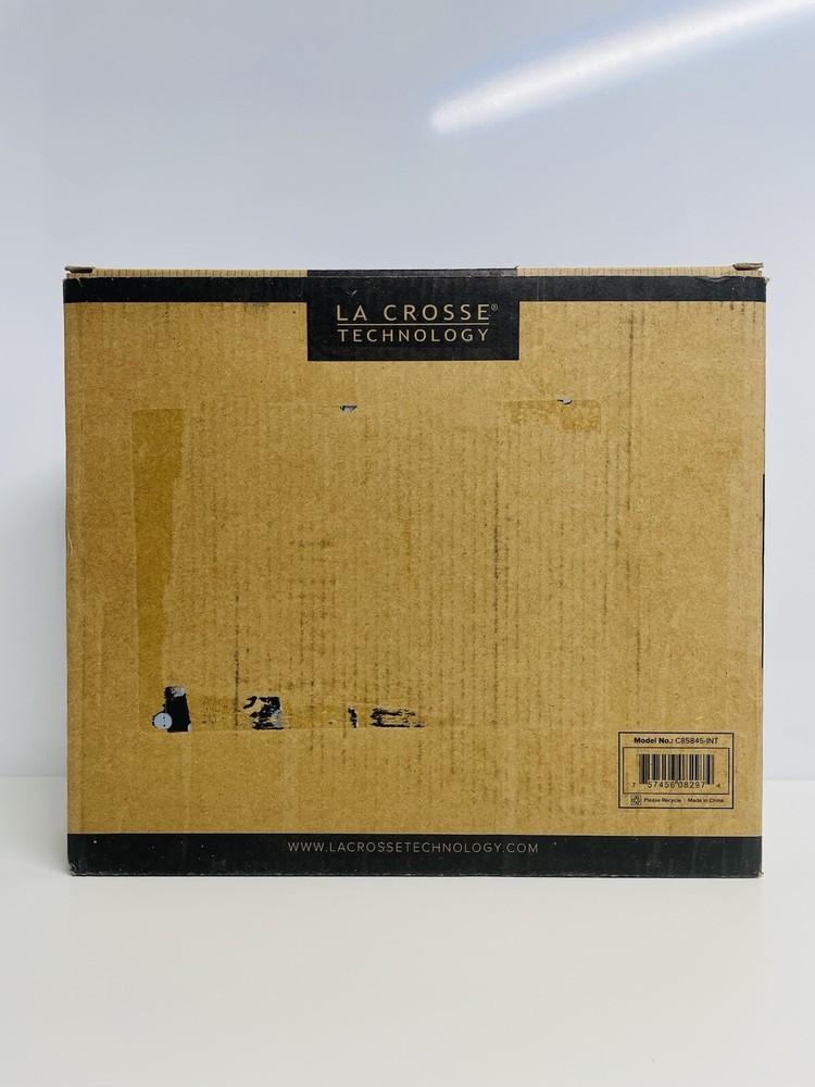 La Crosse Technology C85845-INT Weather Station, Wireless, Black (Open Box)