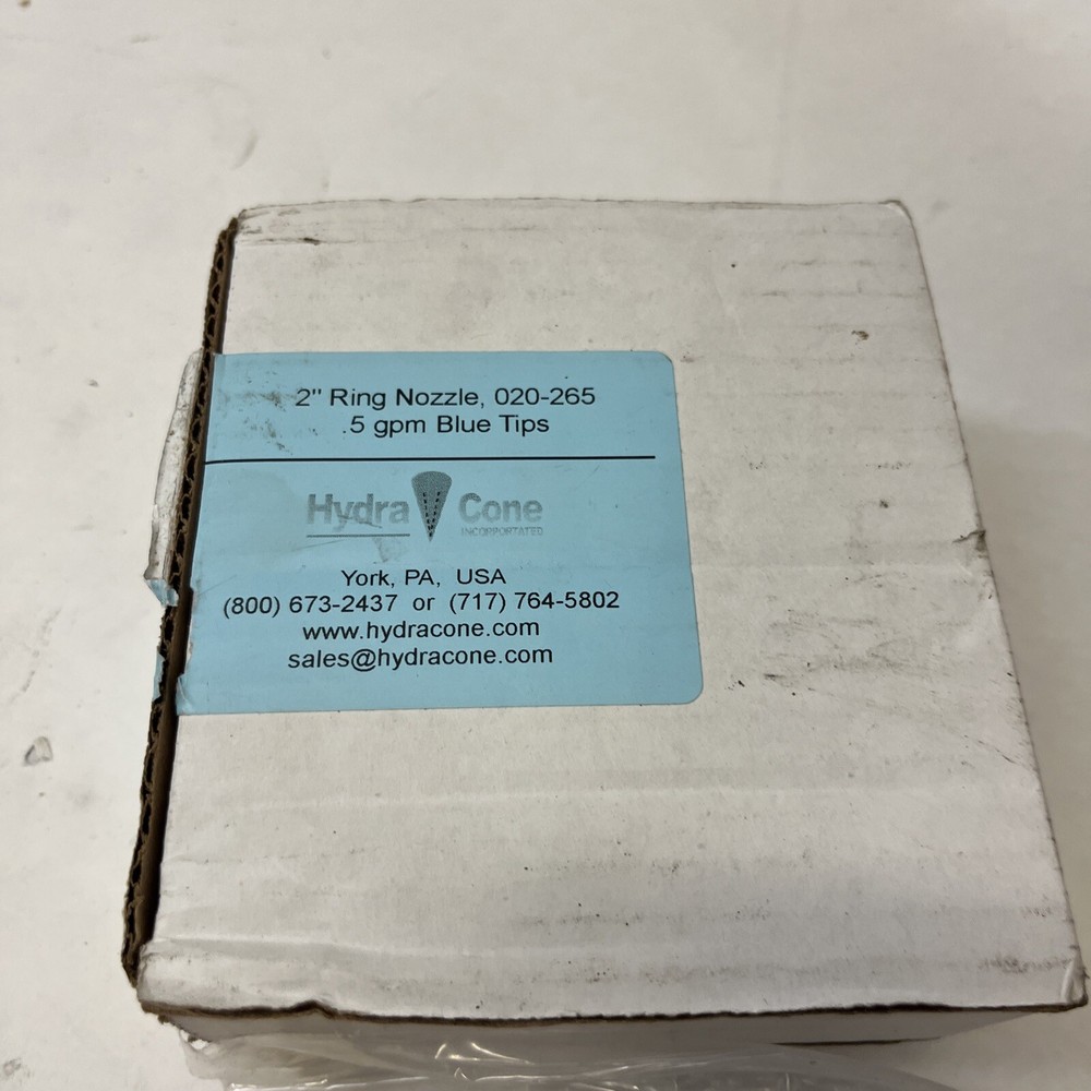 HYDRACONE 2” Ring Nozzle 020-265 .5 gpm Blue Tips