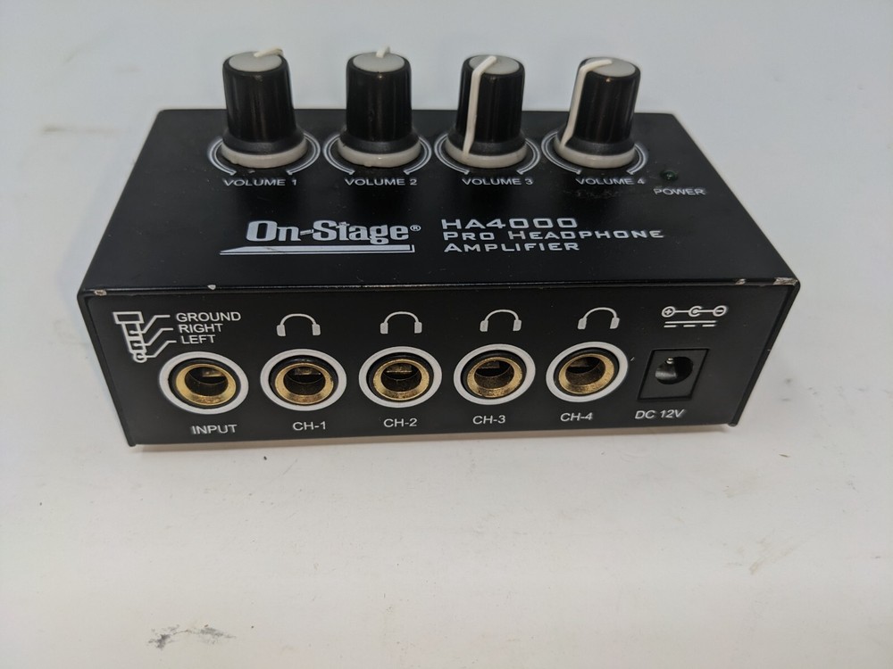 On-Stage HA4000 4-Channel Pro Headphone Amplifier (96)