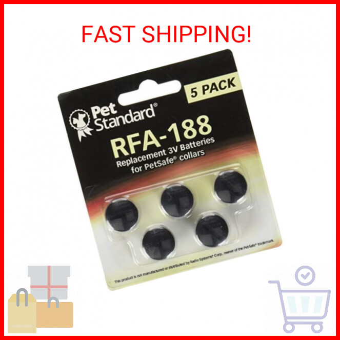PetSafe Compatible RFA-188 Replacement Batteries (5-Pack)