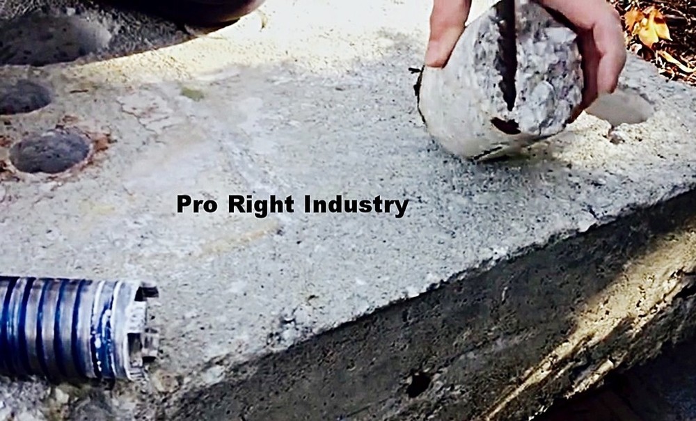 pool rail installing core bit 3.5'' - 3 1/2'' 10'' depth