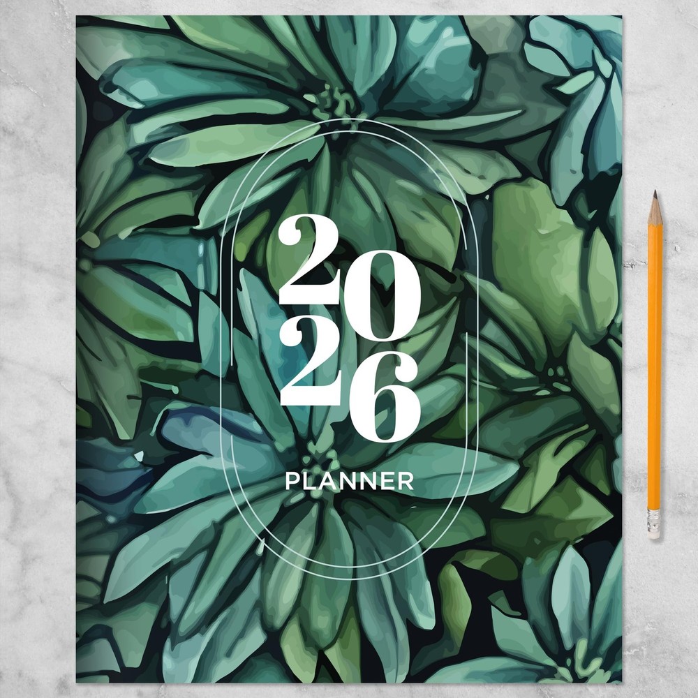 TF Publishing 2026 Succulent Large Monthly Planner,
