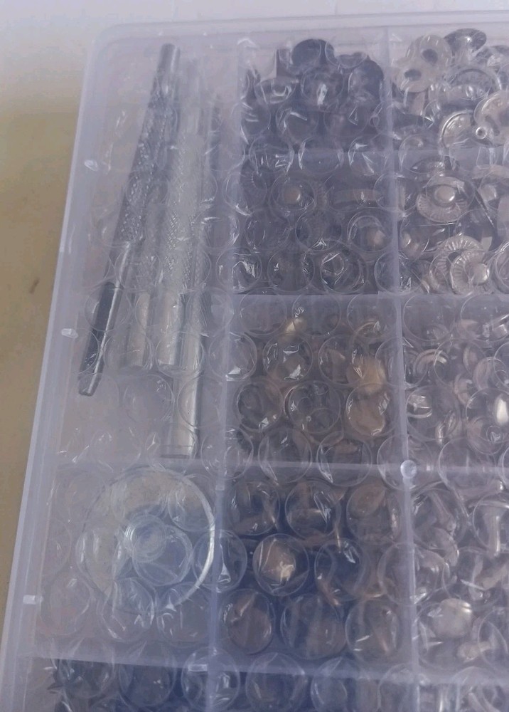 Metal Snap Fastener Button Press Stud Clothes Repair Rivet Leatherwork