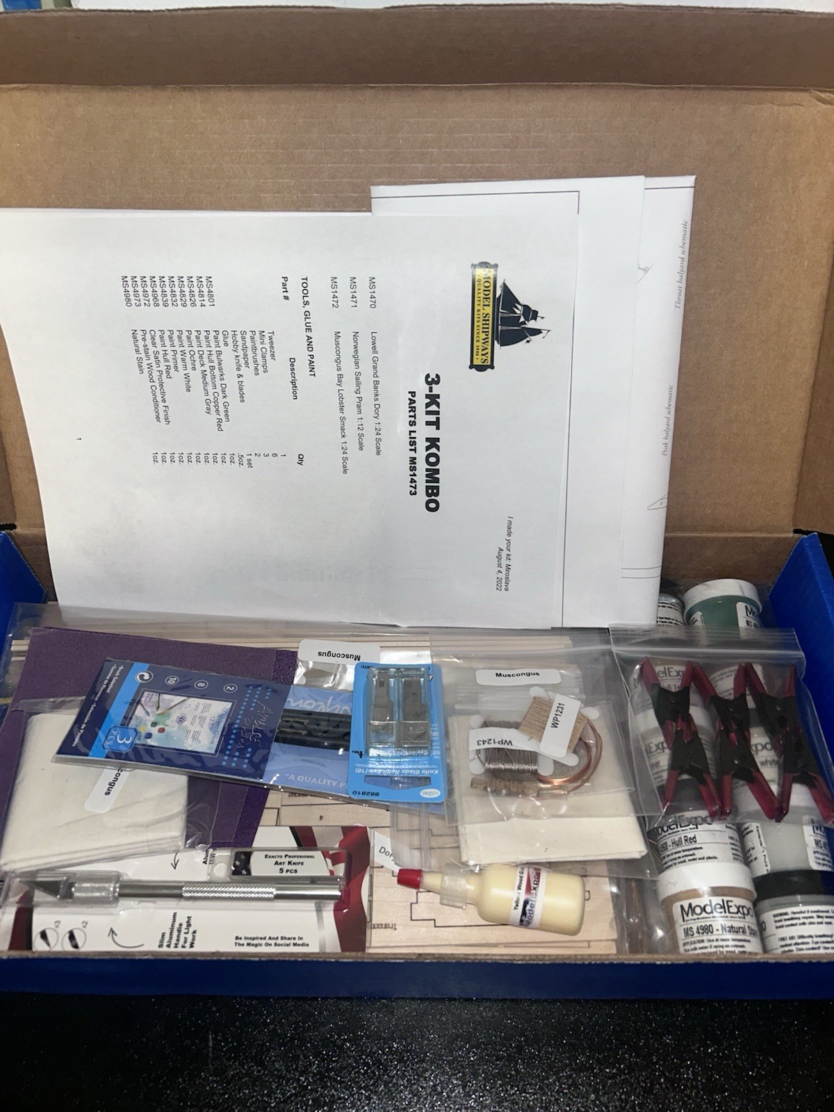 Model Shipways Shipwright 3 Kit Combo Series with Tools New Open Box