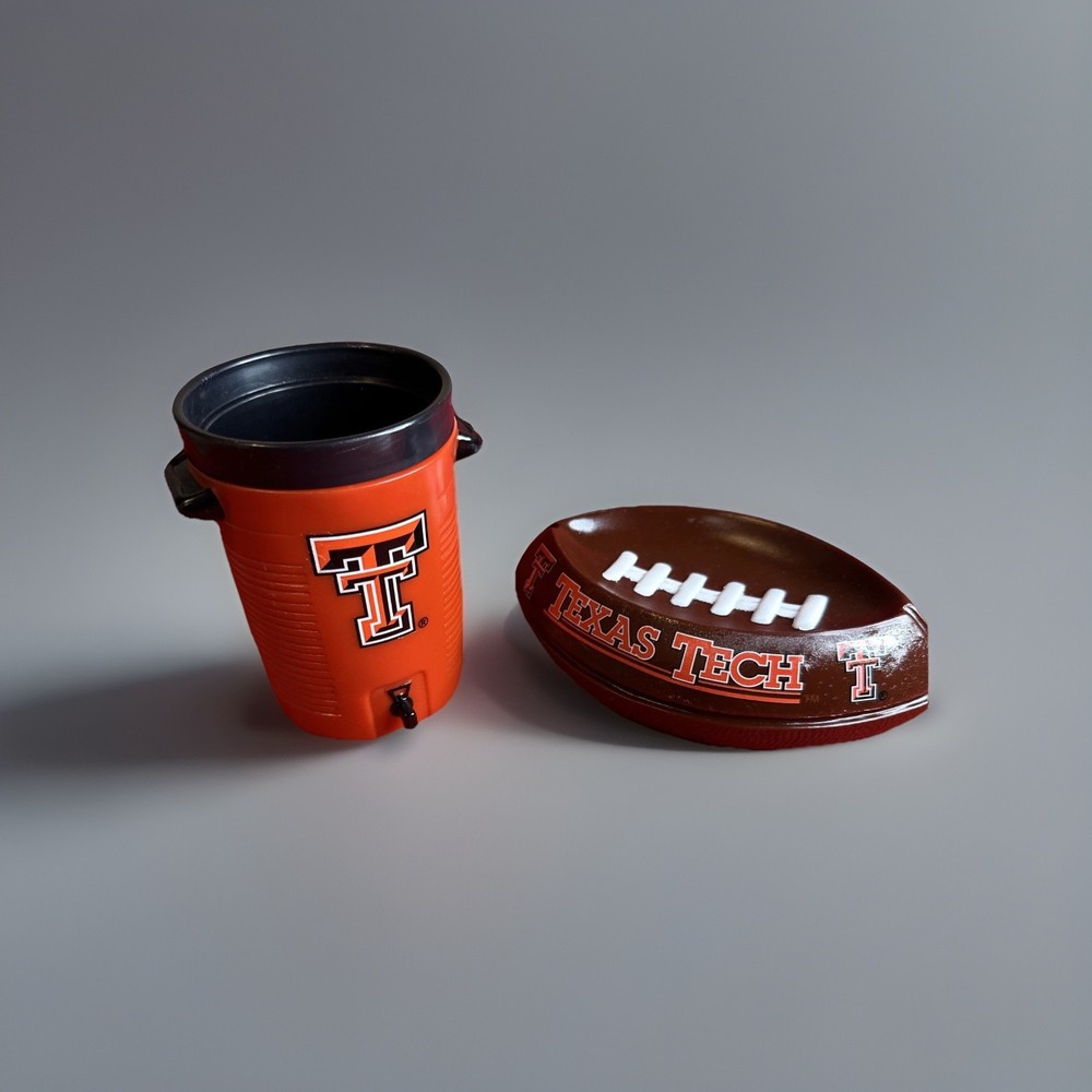 Texas Tech Bathroom Set Toothbrush & Soap Holders