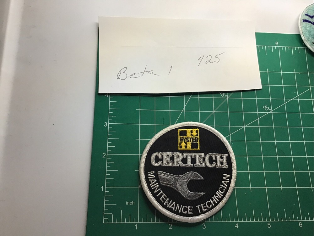 HYSTER Patch - vintage - Certech Maintenance Technician