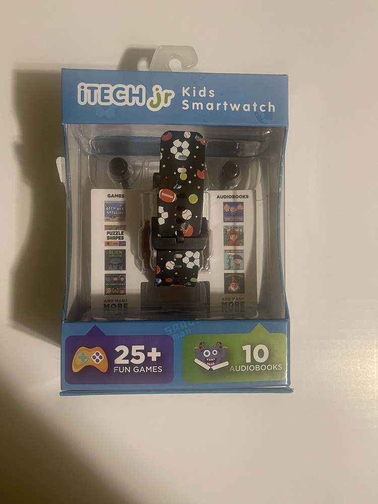 iTech Junior Boys Earbuds & Smartwatch Set
