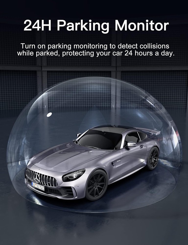 2K Dash Cam Front 1440P, GOODTS Car Camera with 2.45” IPS Screen, Mini Dash SD