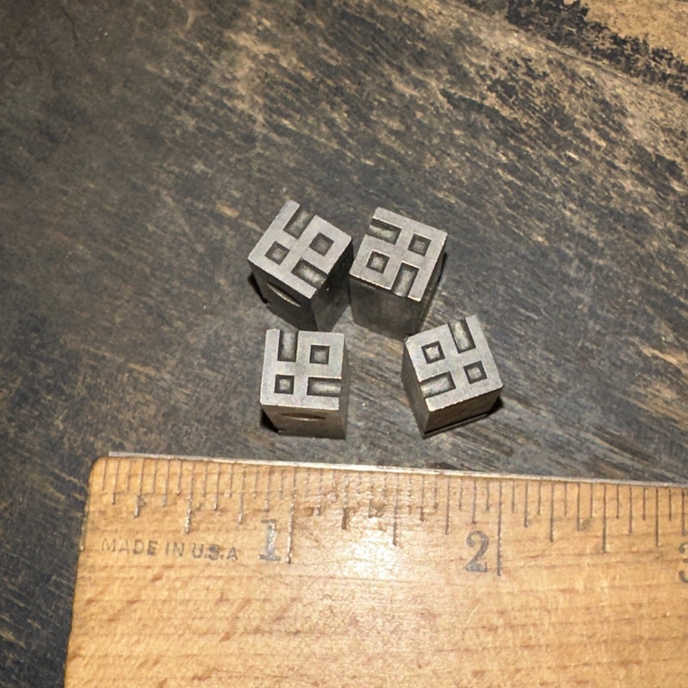 Print Blocks “ 4 Ornamental Borders “ Nice Lines! #8