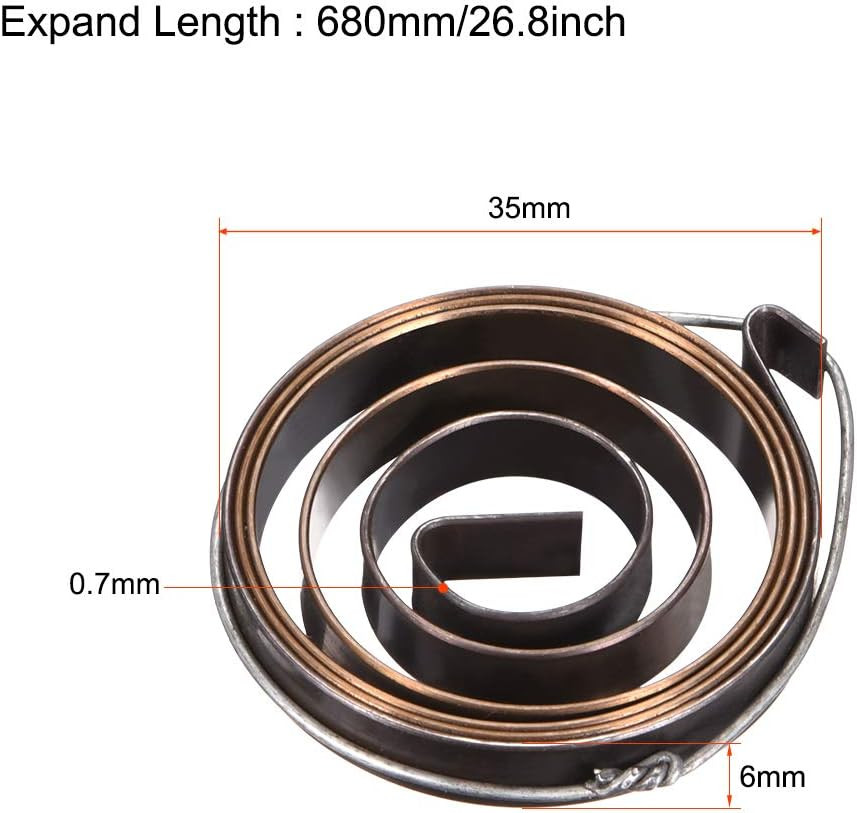 Uxcell Drill Press Return Spring, Quill Spring Feed Return Coil Spring Assembly,