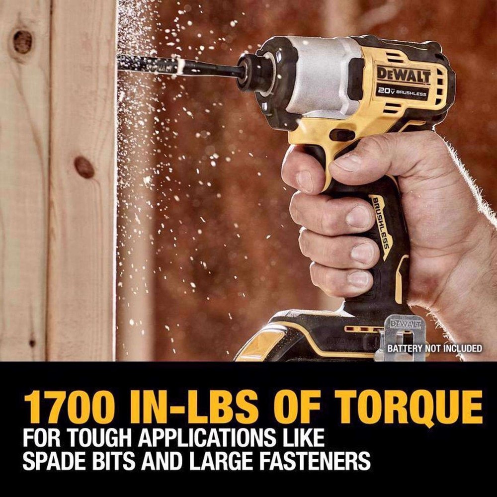 DeWalt DCF840E1 20V MAX POWERSTACK 1/4 in. Cordless Brushless Impact Driver Kit
