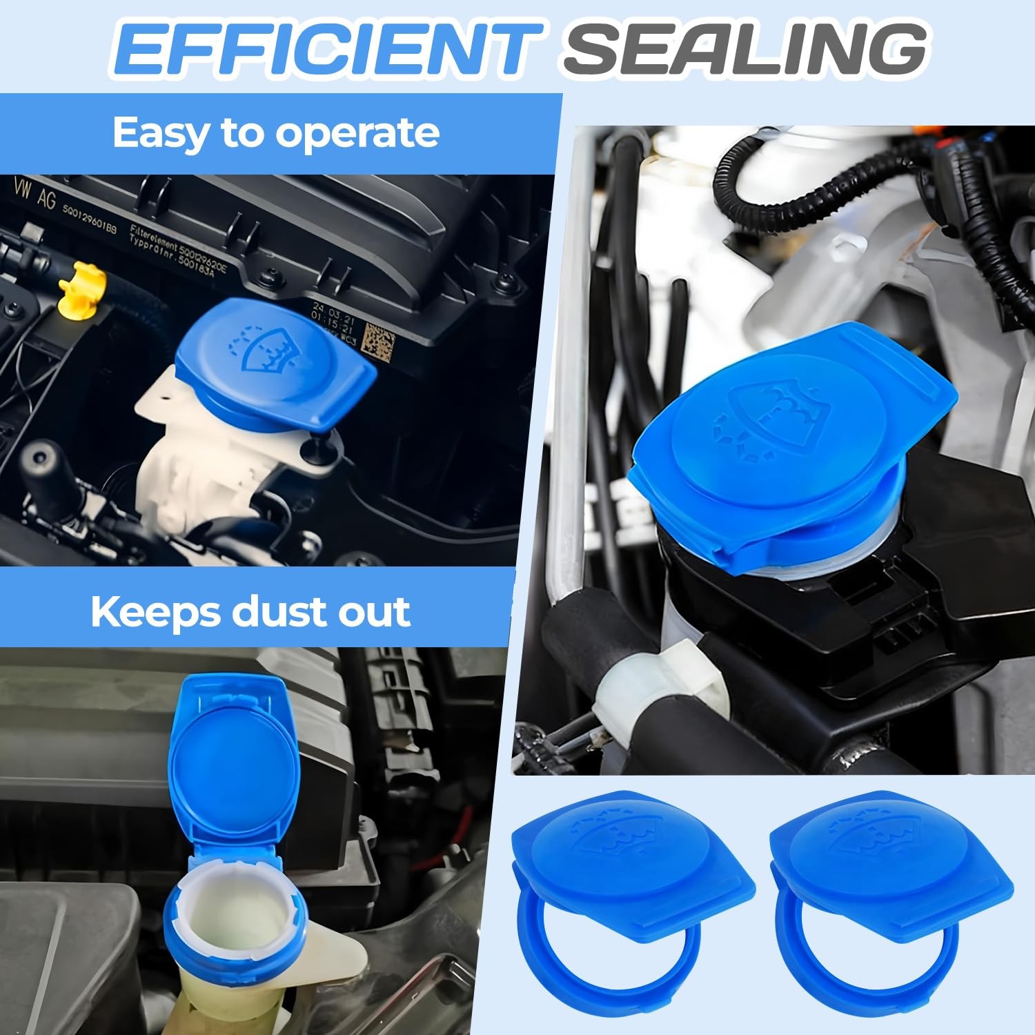Windshield Washer Fluid Cap,OEM#3Q0955455 Cap,Car Accessories...