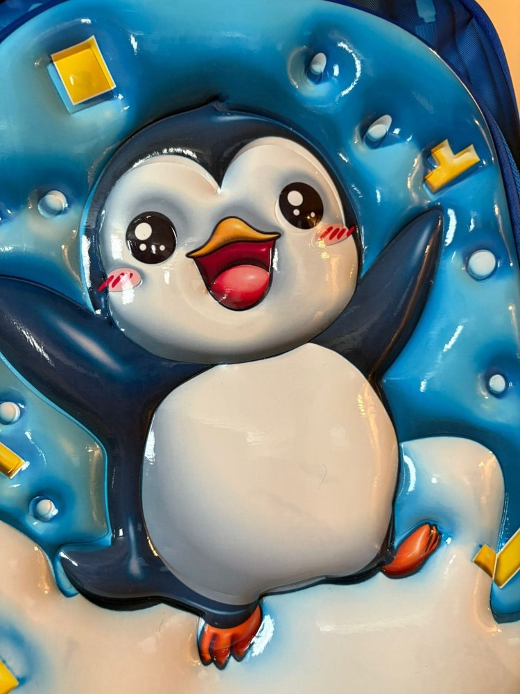 Pinguins 3d Backpack Hardshell 15 X 12 Inches