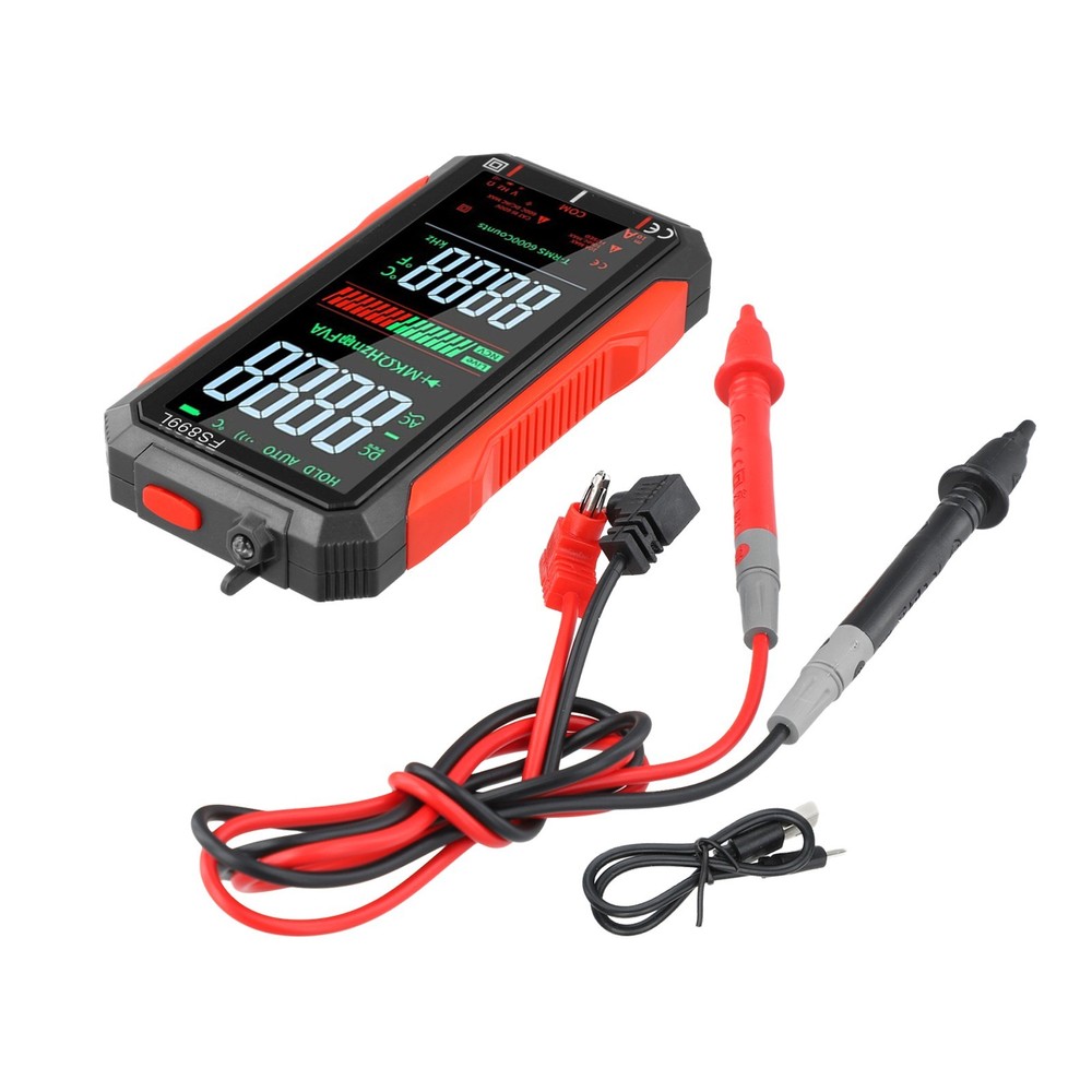 FS899L 6000-Count Multimeter USB Rechargeable Compact Smartphone Style