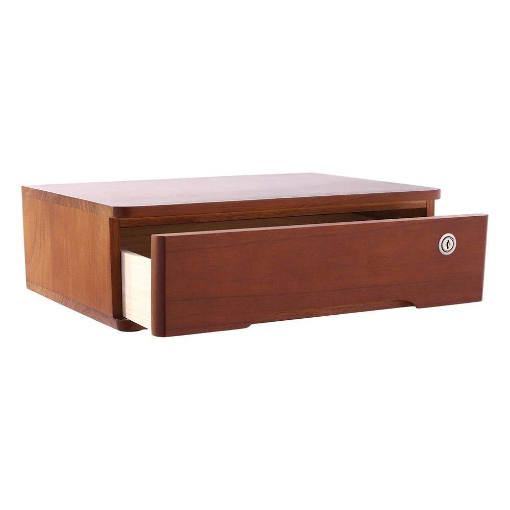 Desktop Storage Box, Desktop Storage Box with Lockable Drawer Office Supplies