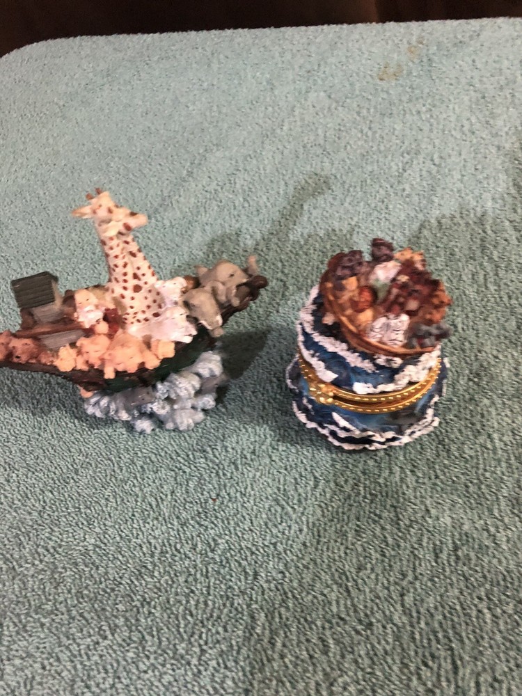 Noah's Ark Trinket Box Deco Set