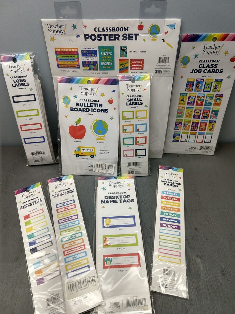 Teacher Supply Co. 9 Pc. Classroom Combo Set   1C-933