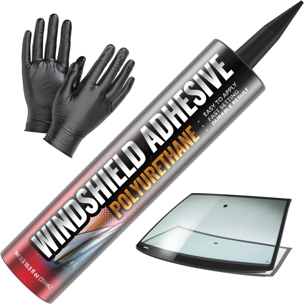 FORTIVO Polyurethane Windshield Adhesive - Quick Curing & Weather Resistant Auto