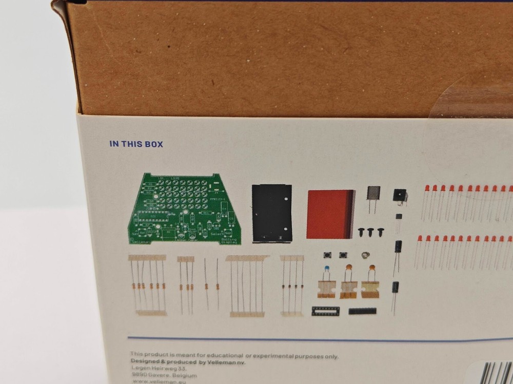 Velleman MK123 Rolling Clock Soldering Practice Kit (Assembly Required)