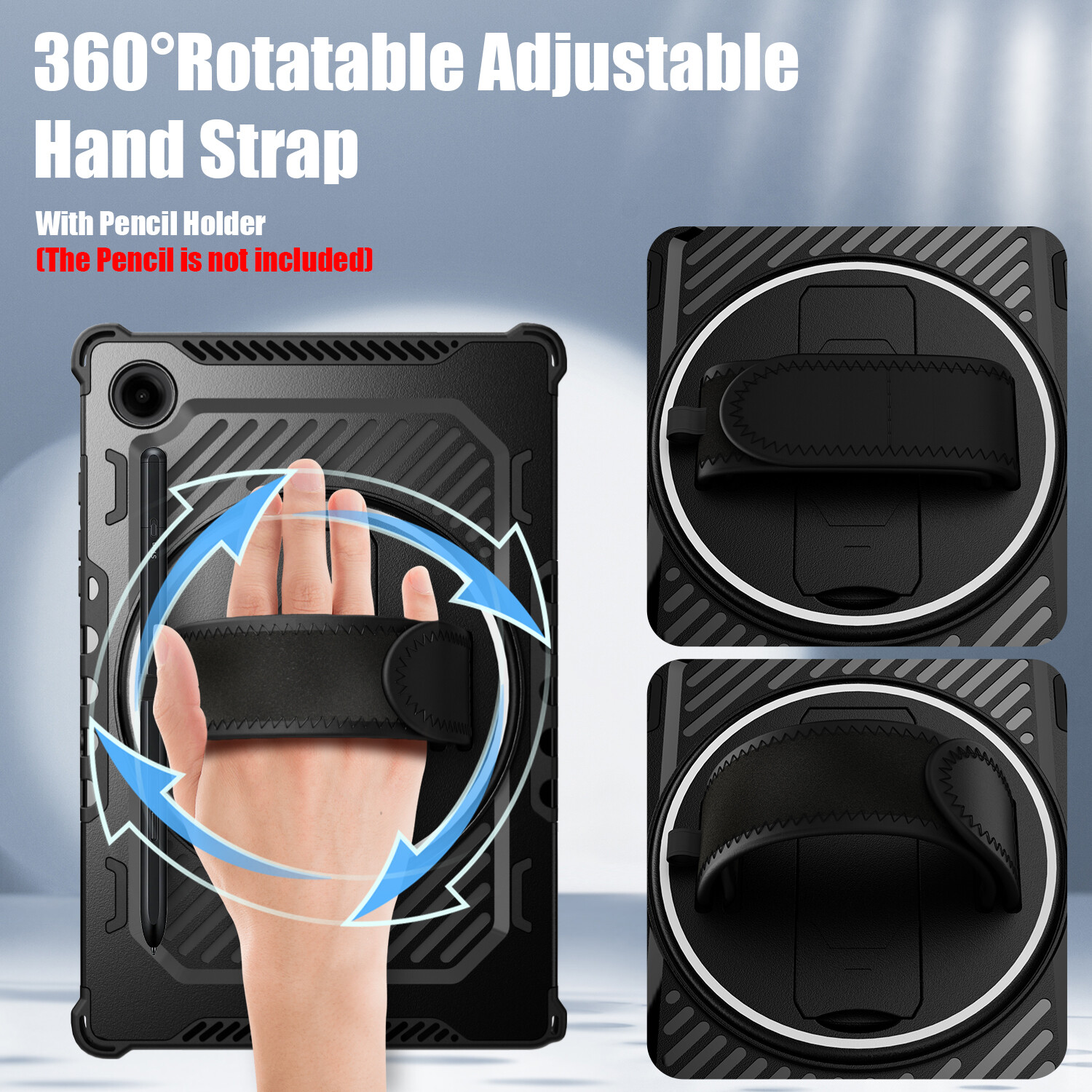 360° Rotatable Tablet Case Cover For Samsung Galaxy Tab A11+ Screen Protector