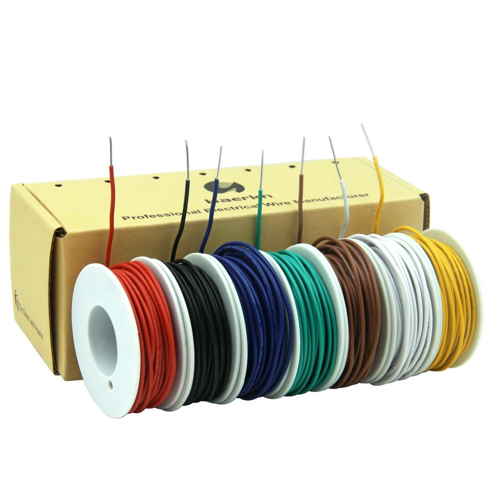 22 awg Solid Wire kit Electrical Cable 7colors 22awg-Solid, 7 Colors