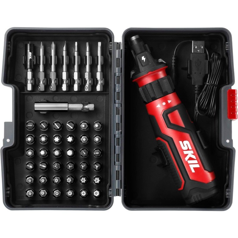 SKIL SD561204 4V Screwdriver w/ Circuit Sensor 45Pc Kit