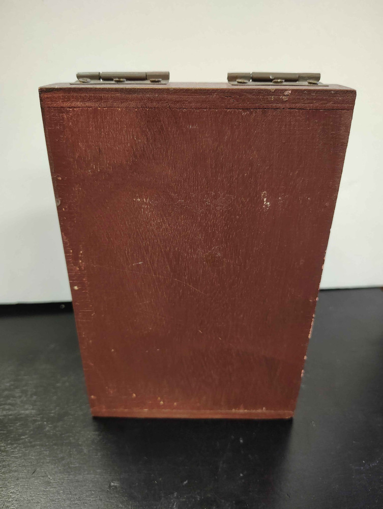 Wooden "Red Rooster Tea" Rustic Storage Box