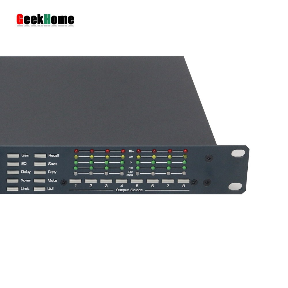 4.8SP 110V Digital DSP Audio Processor Original Software 4 In 8 Out Sound System
