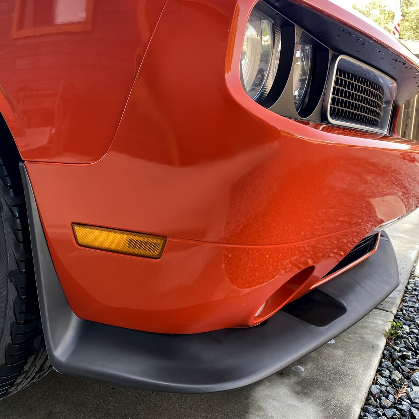 For Dodge Challenger 2008-2014 SRT Style Front Bumper Chin Spoiler Splitter Lip