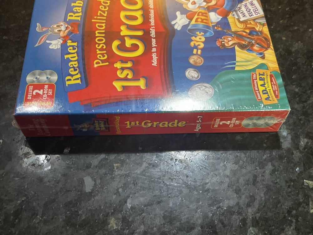 Reader Rabbit Deluxe 2 Cd Personalized 1st Grade Reading Spelling Math Sealed