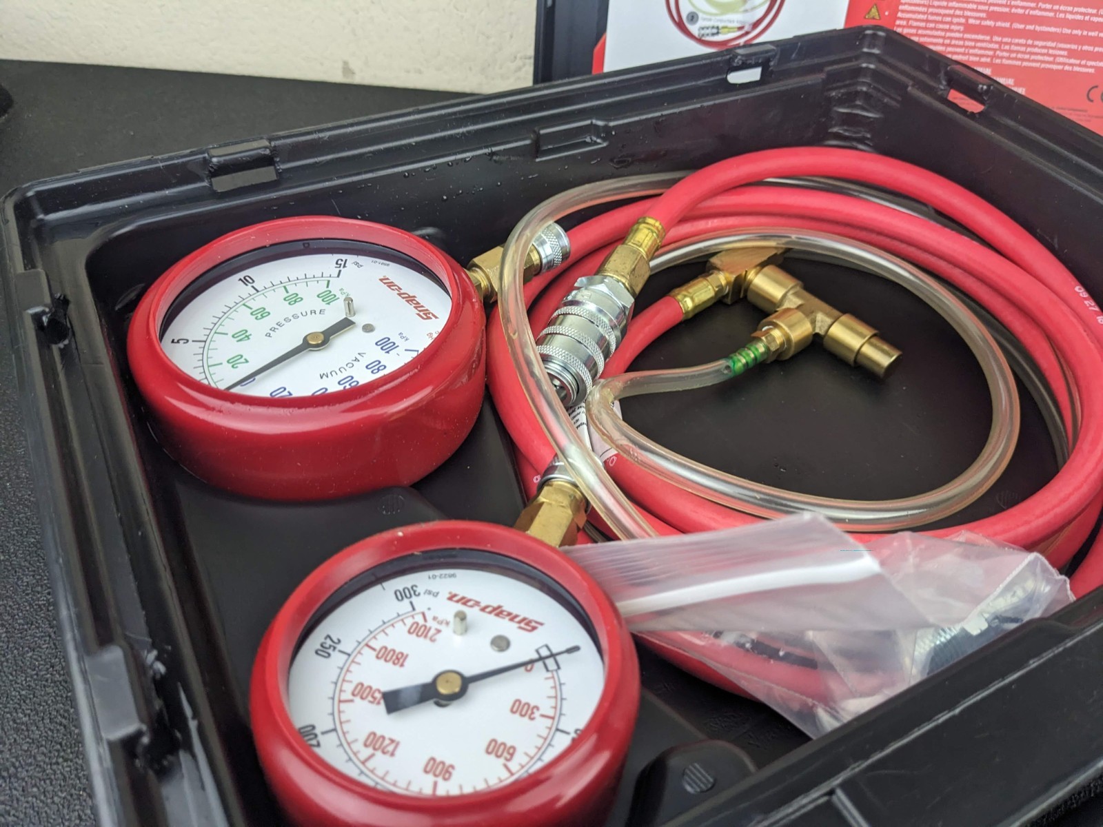 #bm557 Snap-on NEW EEDF501 Compu-check Diesel Fuel Pressure Test Set