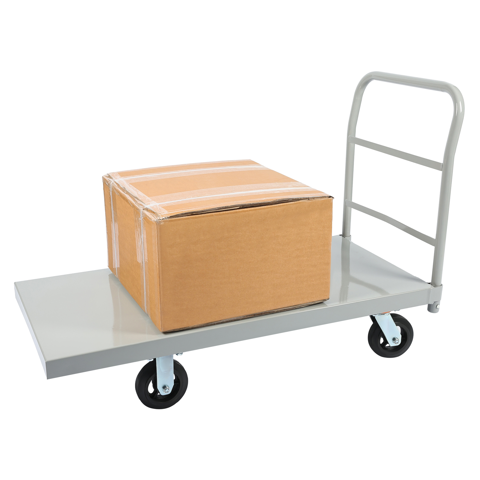 2000lb Steel Heavy Duty Platform Truck Push Dolly Flat Dolly Cart w/ Casters New