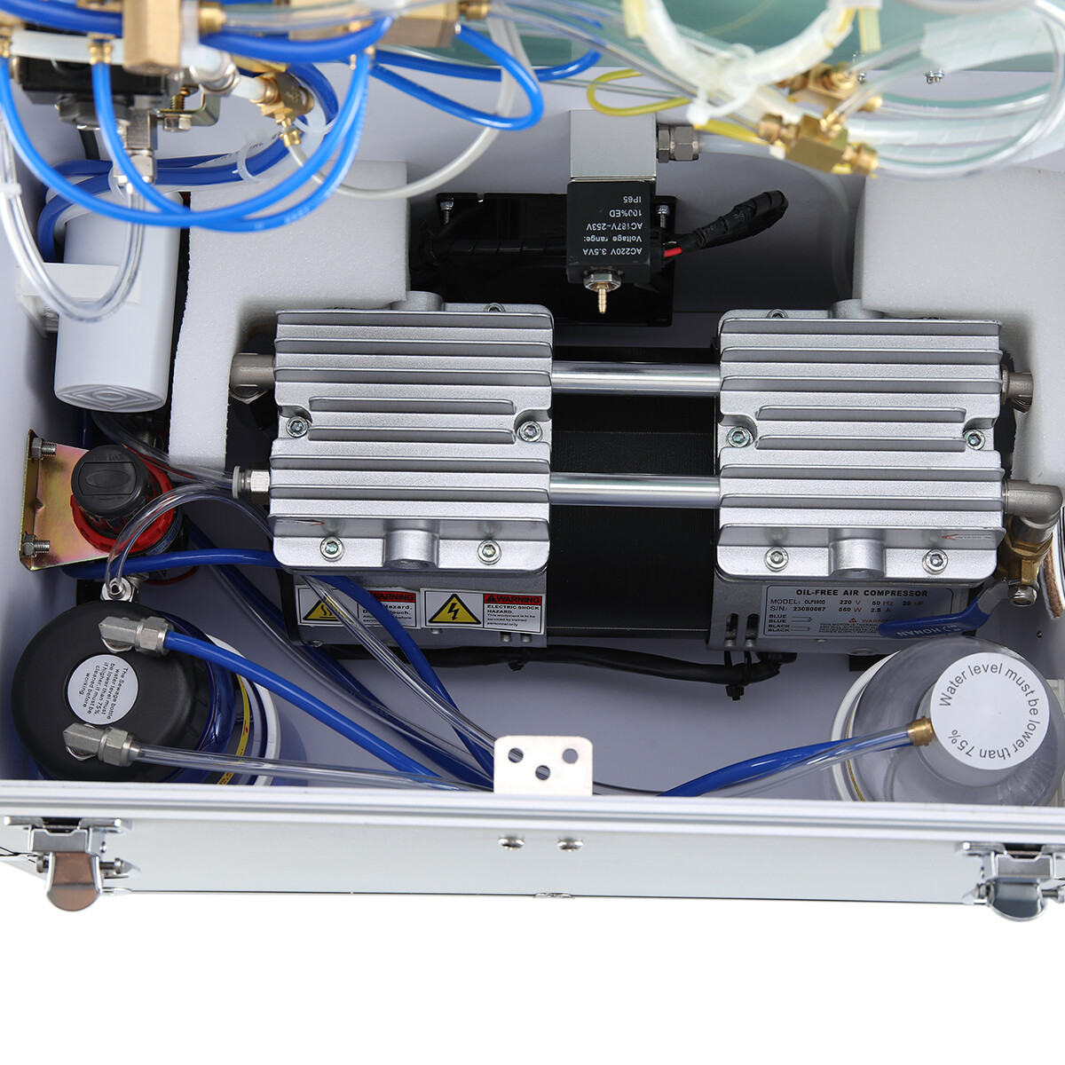 Mobile Dental Portable Delivery Unit Rolling Box Air Compressor Suction 4H/Chair