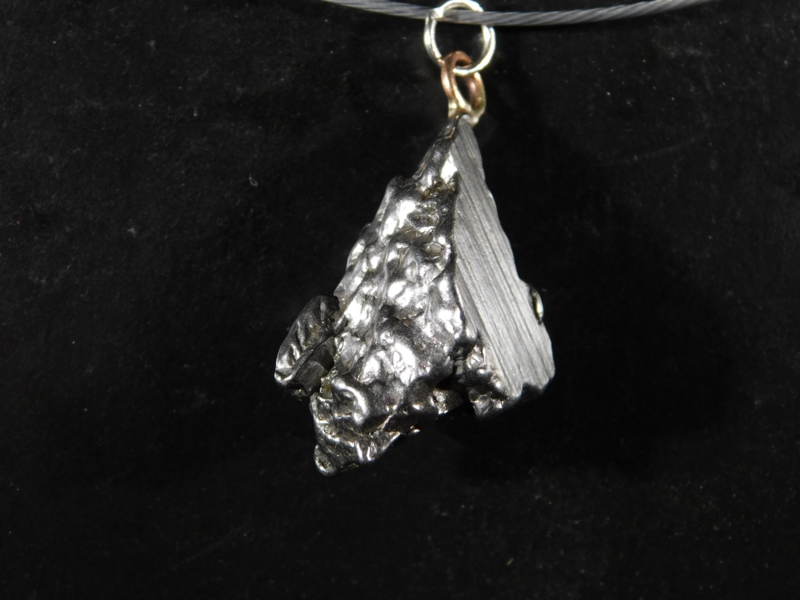 CAMPO Del Cielo METEORITE Pendant or Necklace...a Falling Star! Argentina 3.55