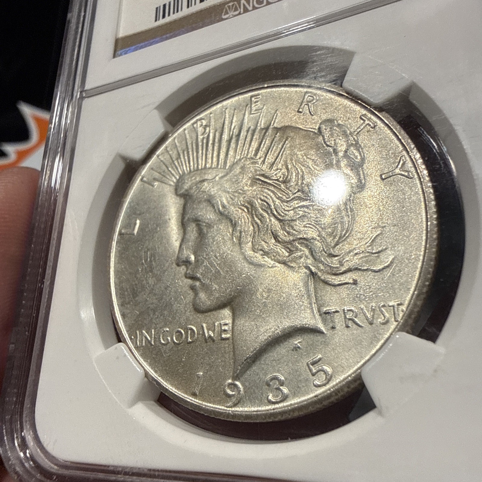 1935-S Peace Dollar - NGC MS 62