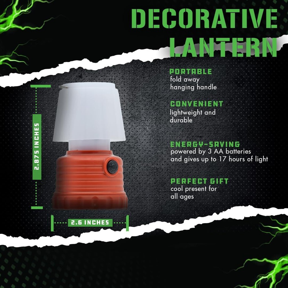 24310 Mini Lantern With White Or Simulated Flame