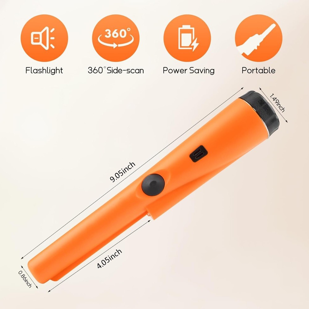 Metal Detector HandHeld Pro Pinpointer Pointer Probe Sensitive Tester Waterproof