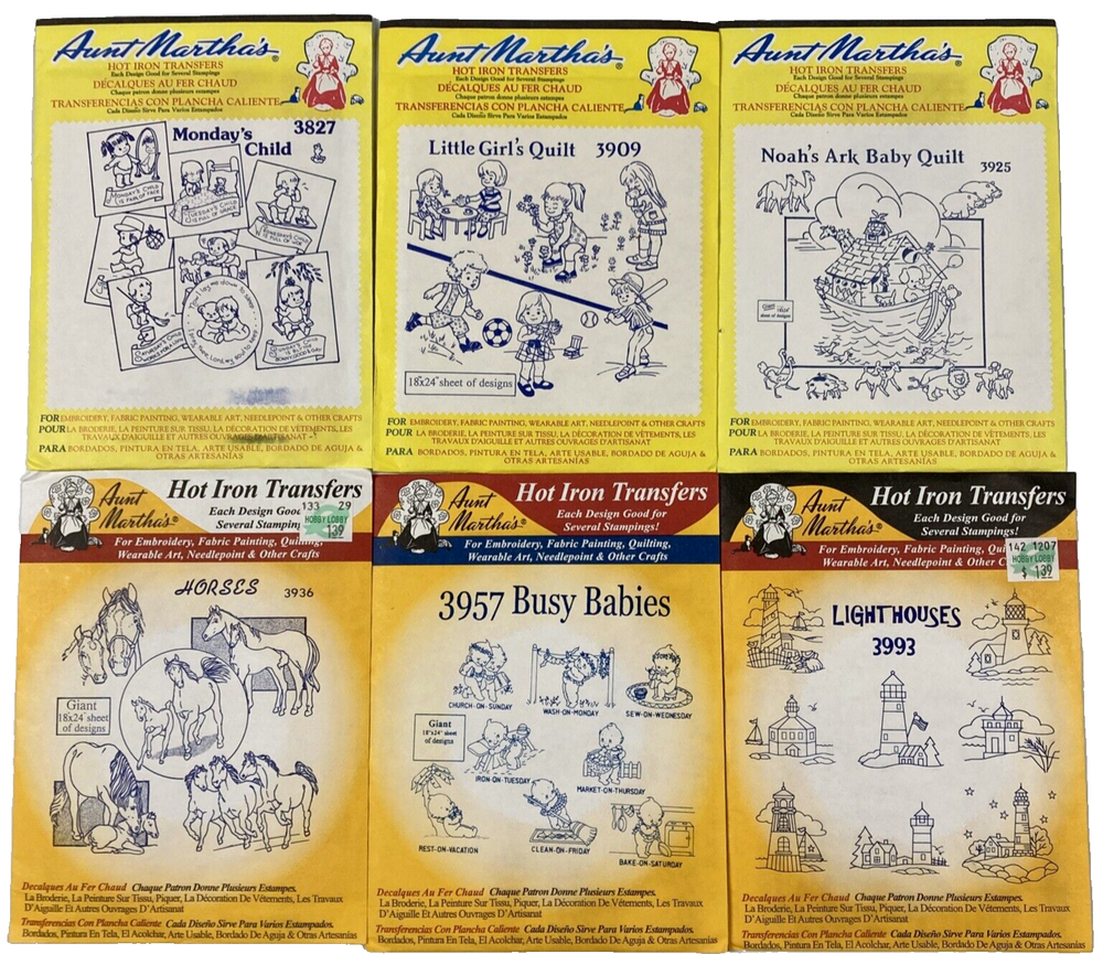 Aunt Martha's Hot Iron Transfers